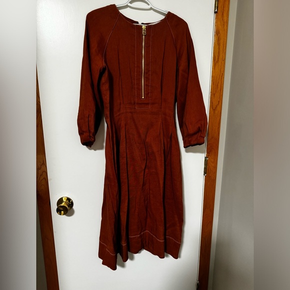 Veronica Beard Claudia Dress Terracotta NWOT - Picture 7 of 8